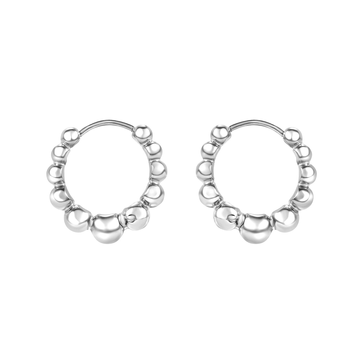 Orecchini Breil B Rocks TJ4194 a cerchio in acciaio-2b Gioielli