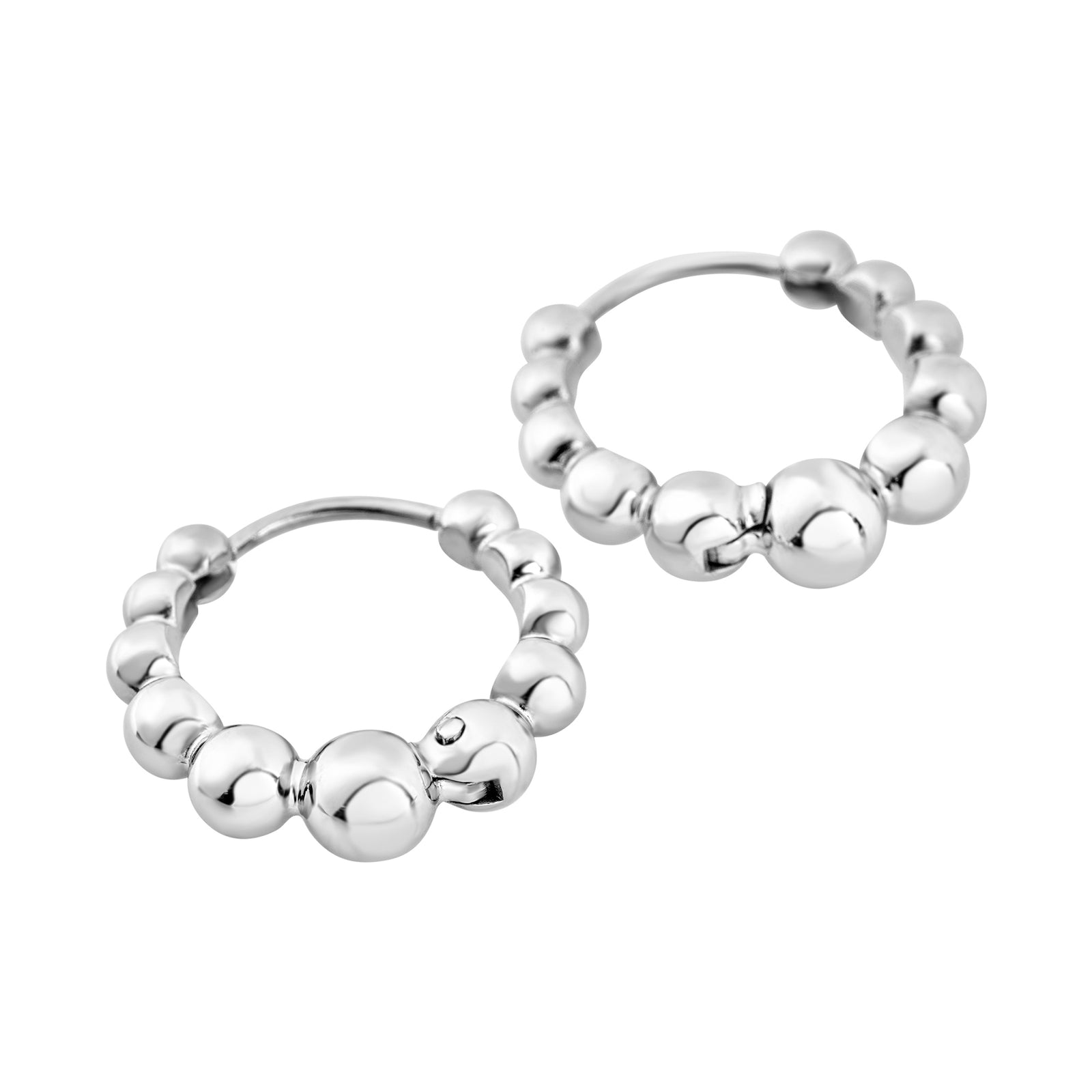 Orecchini Breil B Rocks TJ4194 a cerchio in acciaio-2b Gioielli