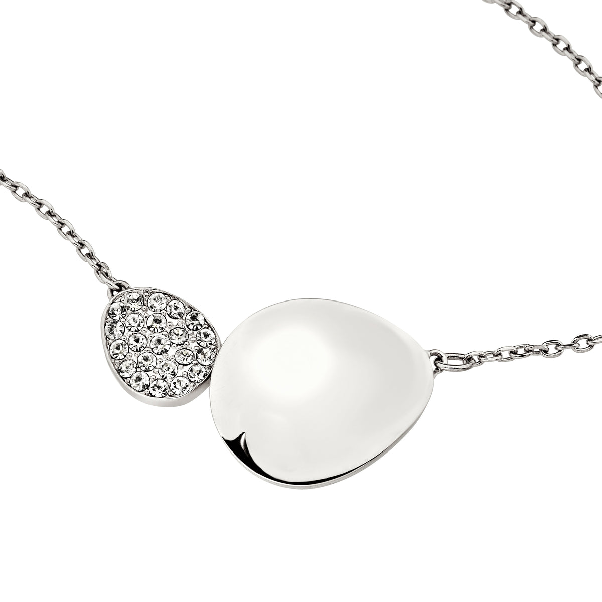 Breil B Whisper Glow TJ4202, dettaglio ravvicinato dell'elemento centrale e dei cristalli