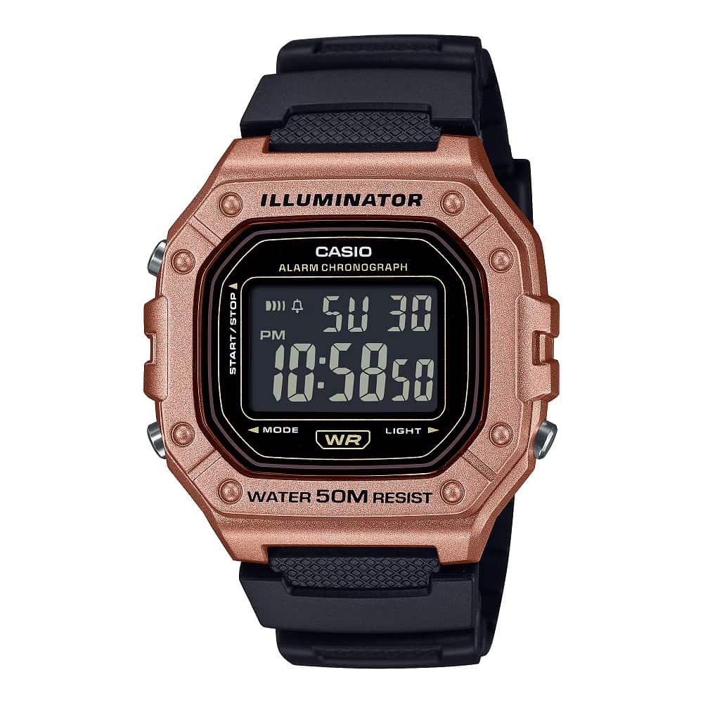 Orologio Casio Collection W-218HM-5BVEF uomo 43 mm-2b Gioielli
