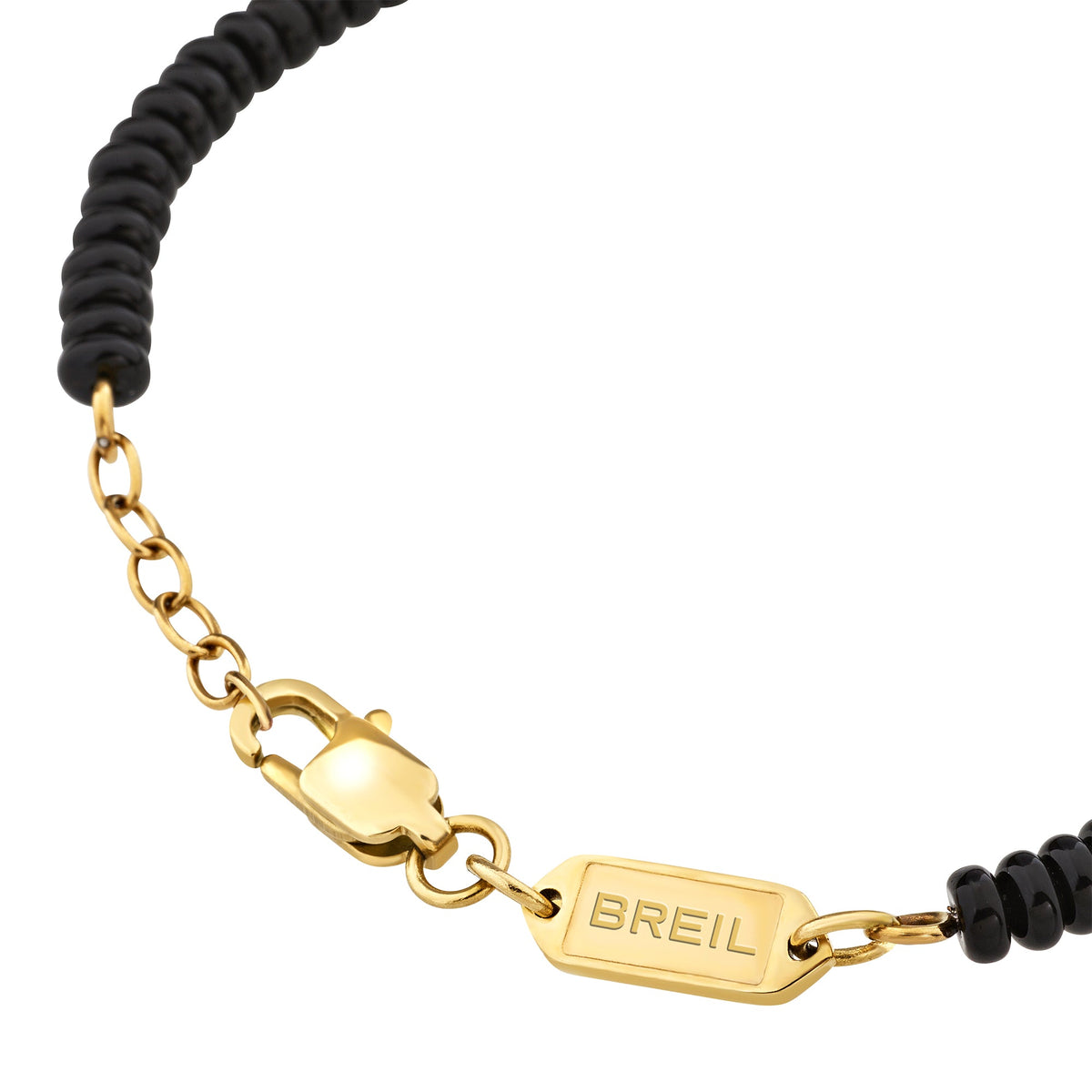 Bracciale Breil Infinite Star TJ4175 uomo nero e oro-2b Gioielli