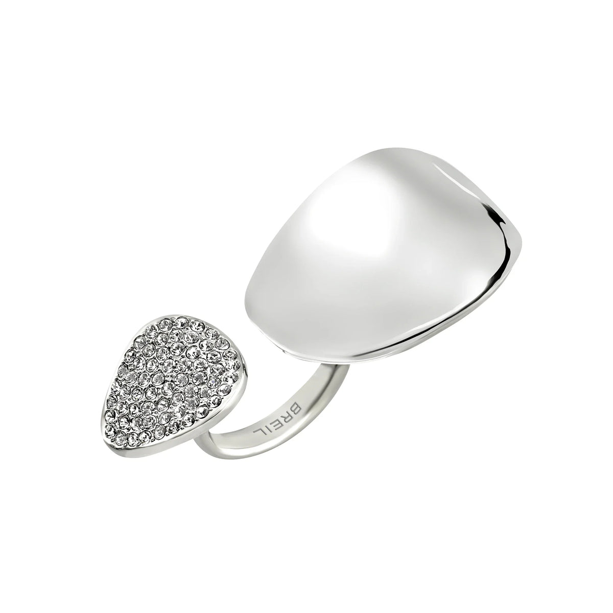 Anello Breil B Whisper Glow TJ4204 donna acciaio argento-2b Gioielli