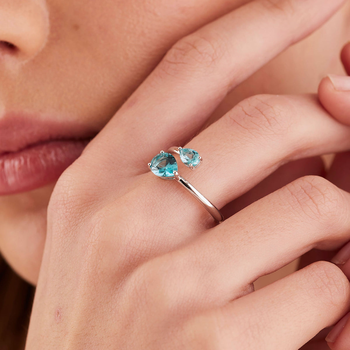 Anello Brosway Fancy FAG22C argento 925 Paraiba – misura 16-2b Gioielli
