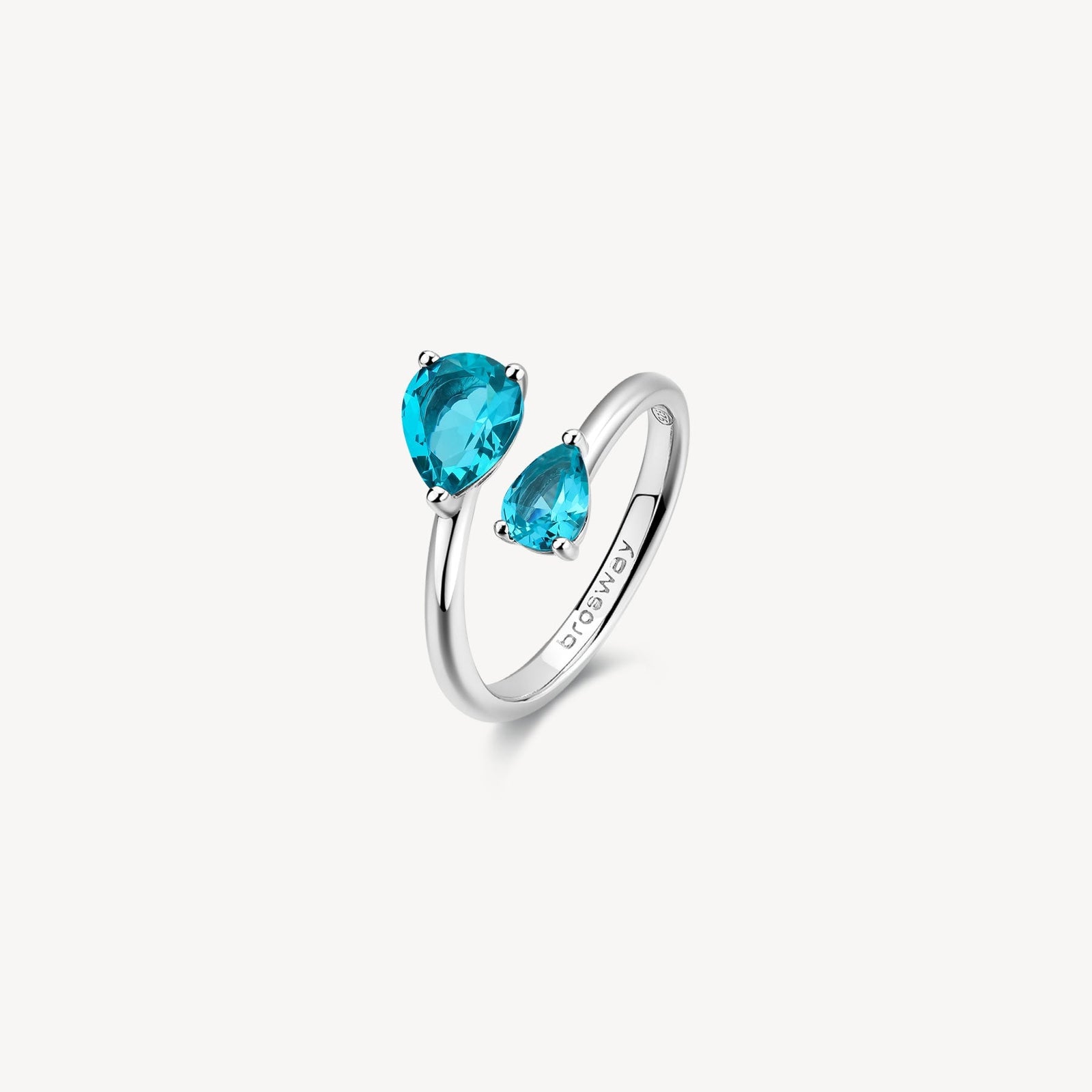 Anello Brosway Fancy FAG22C argento 925 Paraiba – misura 16-2b Gioielli