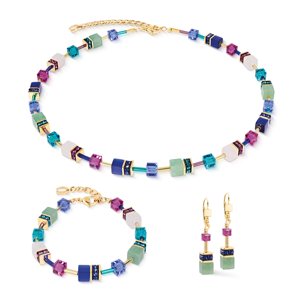 Orecchini Coeur de Lion GeoCUBE Iconic Precious Gem Harmony 4905201561-2b Gioielli