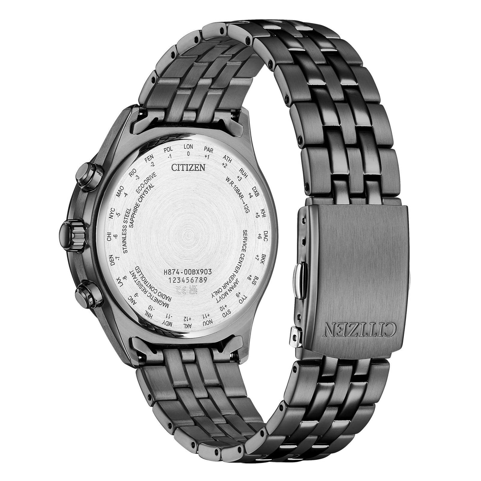 Citizen Tsuki-Yomi BY1037-51H Moon Phase radiocontrollato grigio-2b Gioielli