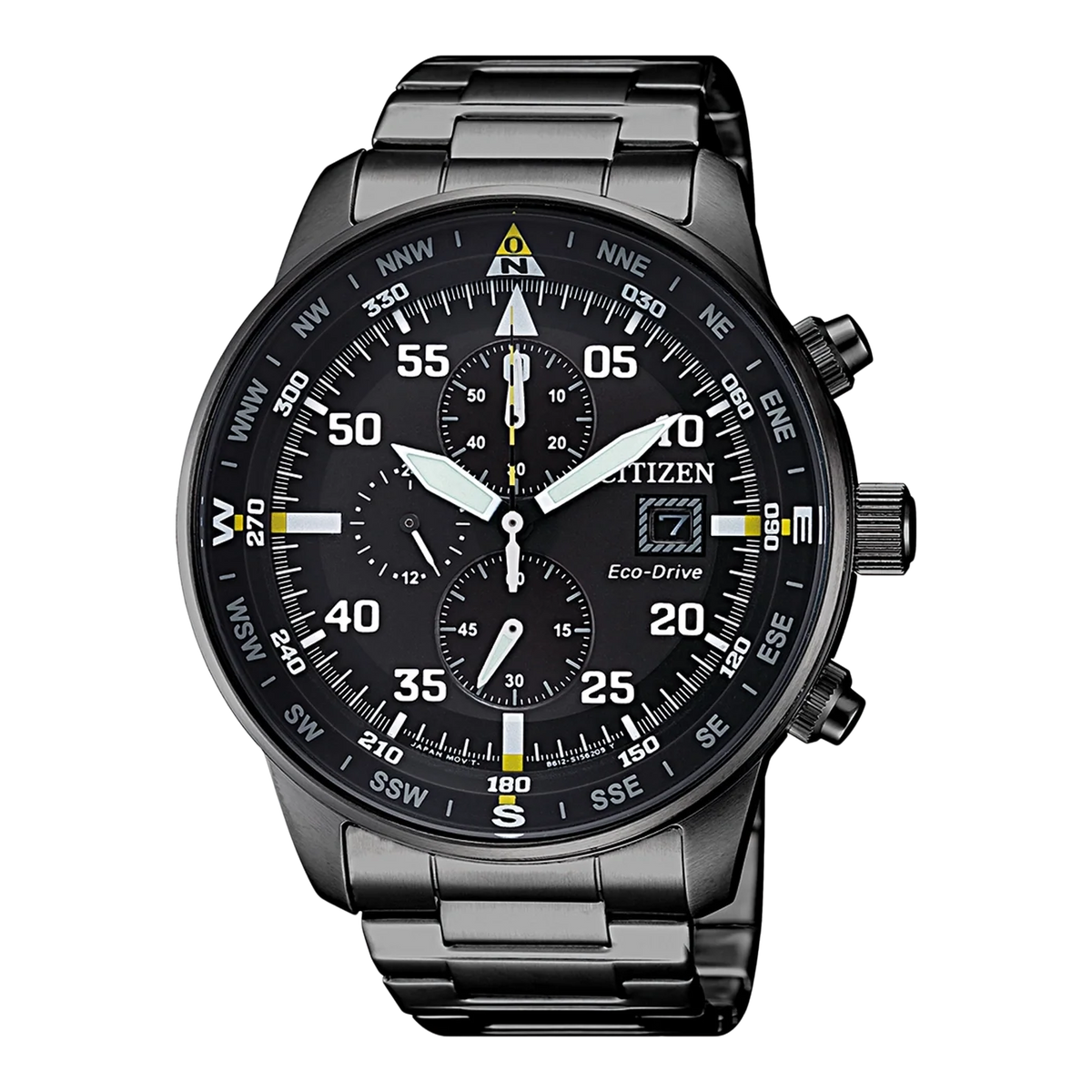 Citizen CA0695-84E Eco-Drive Aviator cronografo nero 44 mm-2b Gioielli