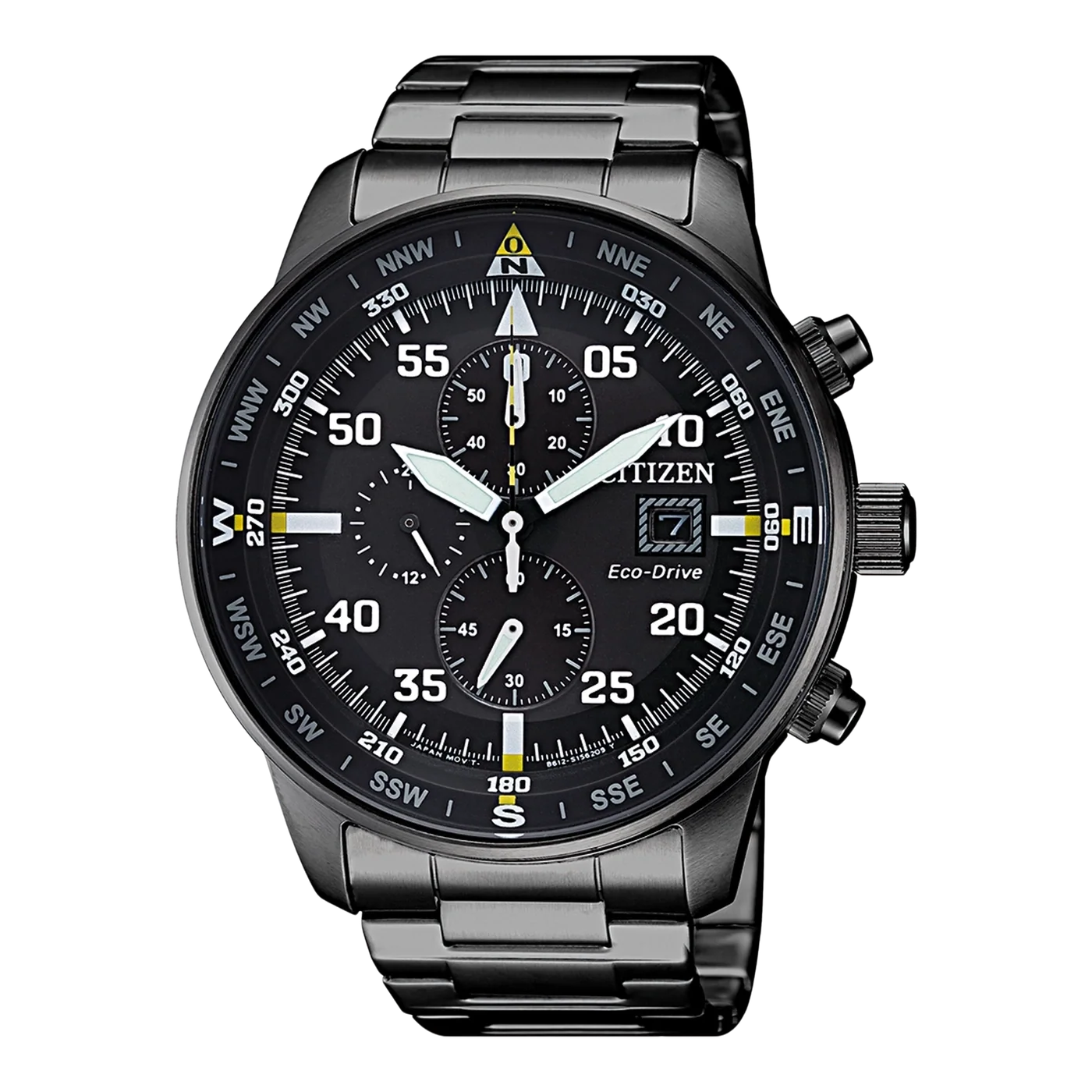 Citizen CA0695-84E Eco-Drive Aviator cronografo nero 44 mm-2b Gioielli