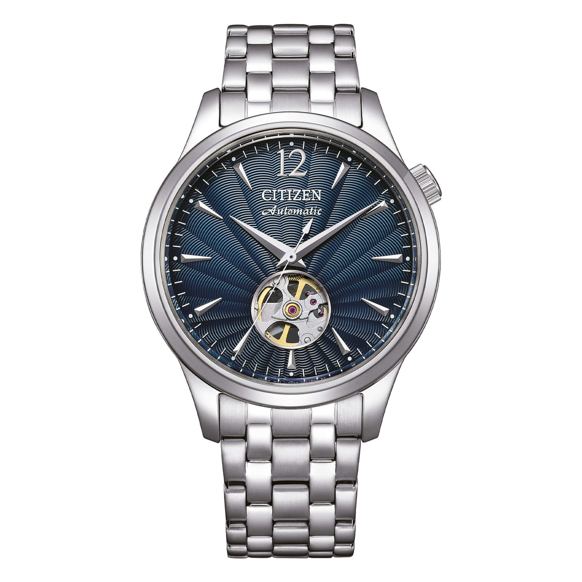 Citizen NH9131-73L Automatico Open Heart quadrante blu-2b Gioielli