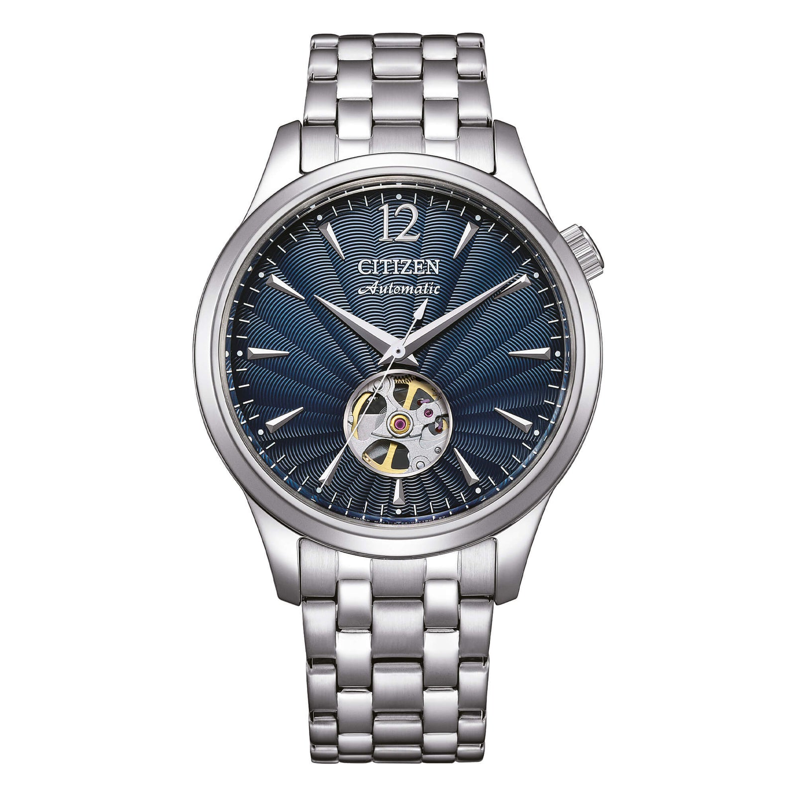 Citizen NH9131-73L Automatico Open Heart quadrante blu-2b Gioielli