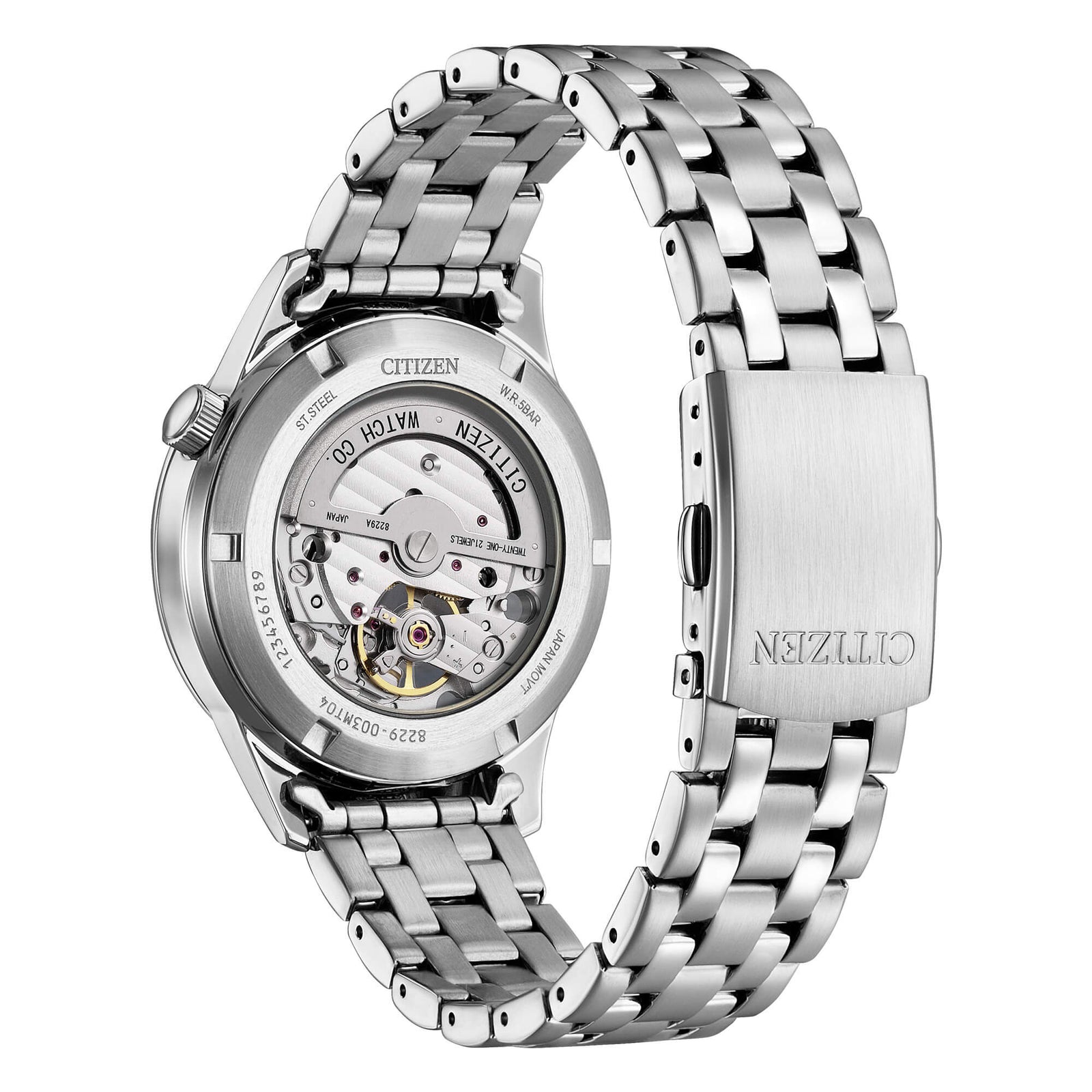 Citizen NH9131-73L Automatico Open Heart quadrante blu-2b Gioielli