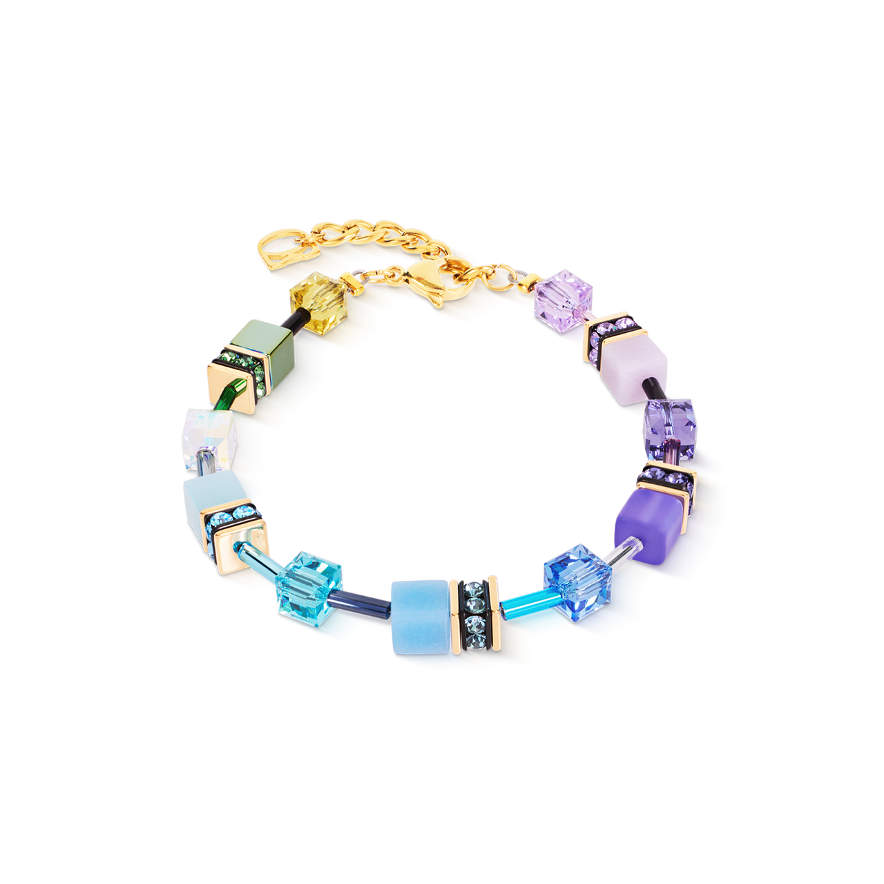 Bracciale Coeur de Lion GeoCUBE Iconic Multicolor Boho oro 2838301583-2b Gioielli