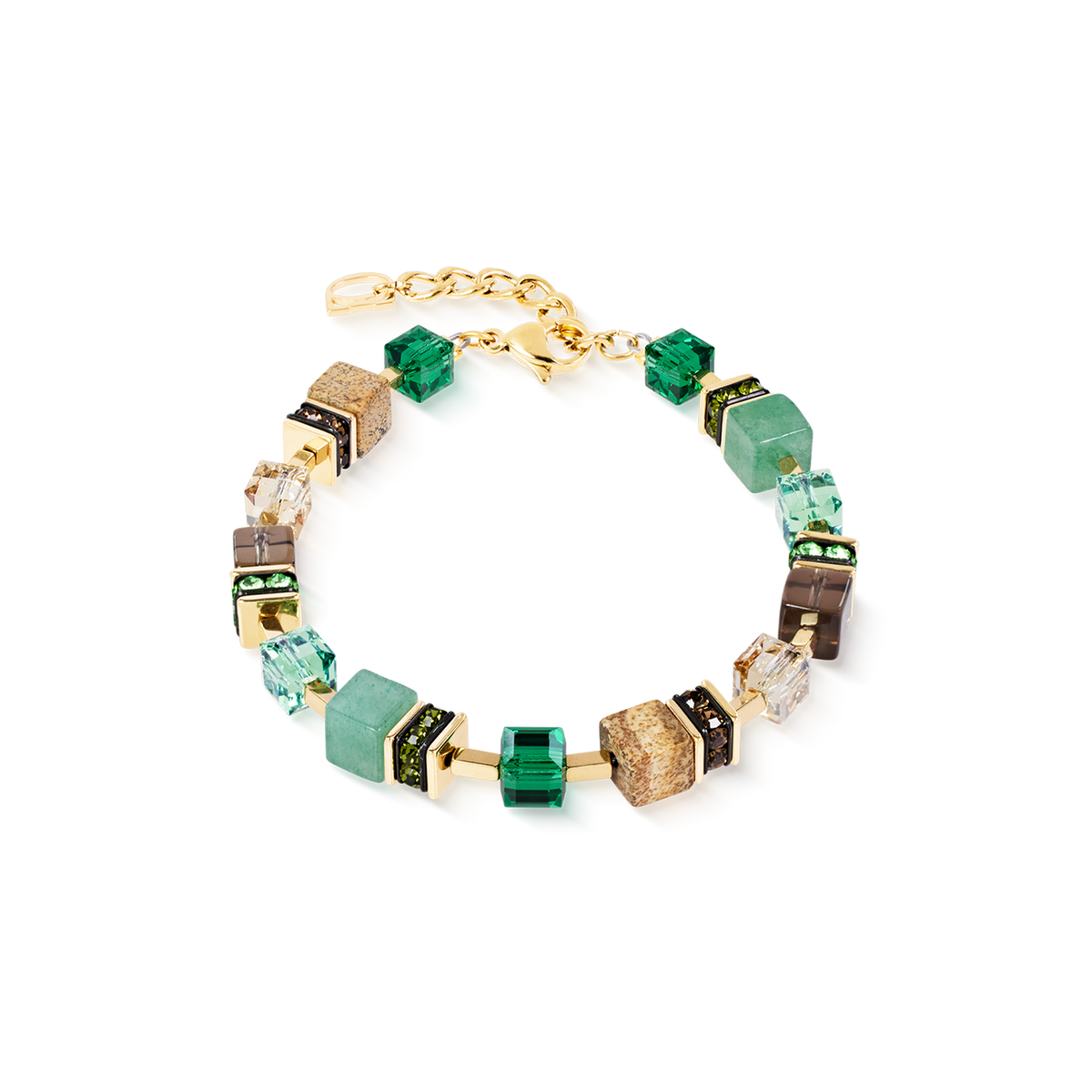 Bracciale GeoCUBE Precious Statement Emerald Garden Coeur de Lion 3039300516