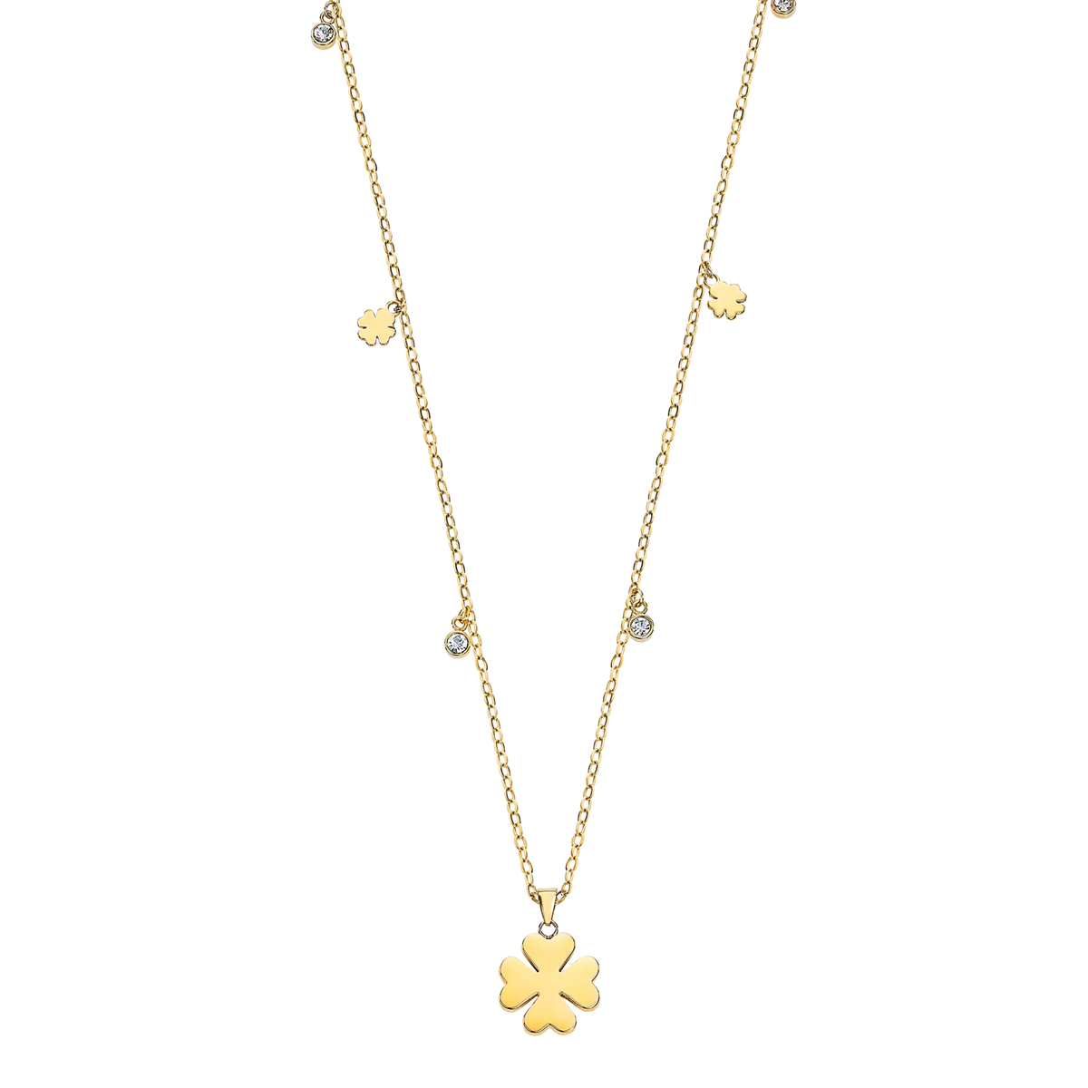 Collana Lotus Style Old Money LS2601-1/2 – Dorata con strass-2b Gioielli