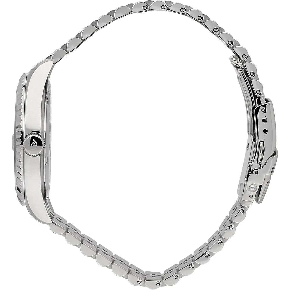 Philip Watch Caribe R8253597078 con quadrante nero, seconda vista ufficiale del modello in acciaio