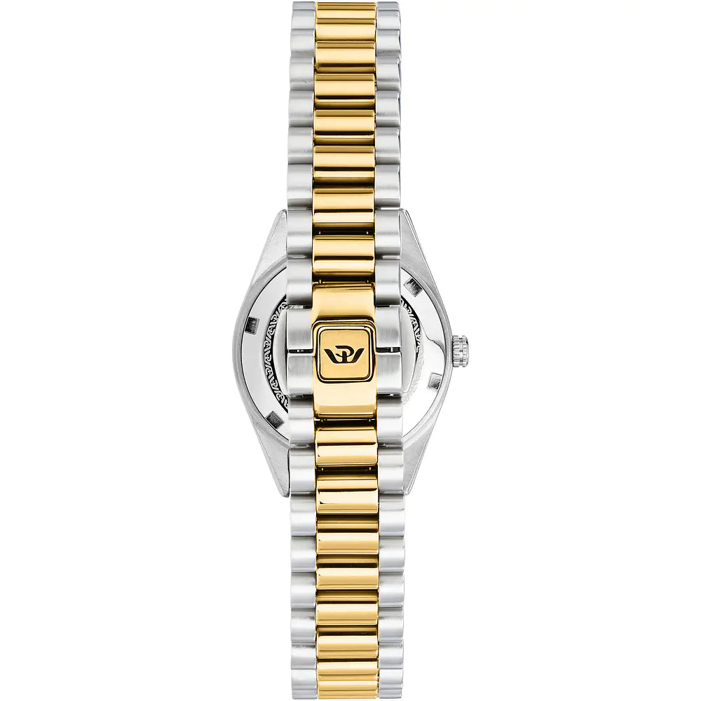 Philip Watch Caribe Urban R8253597669 donna, terza vista ufficiale del quadrante madreperla e bracciale bicolore