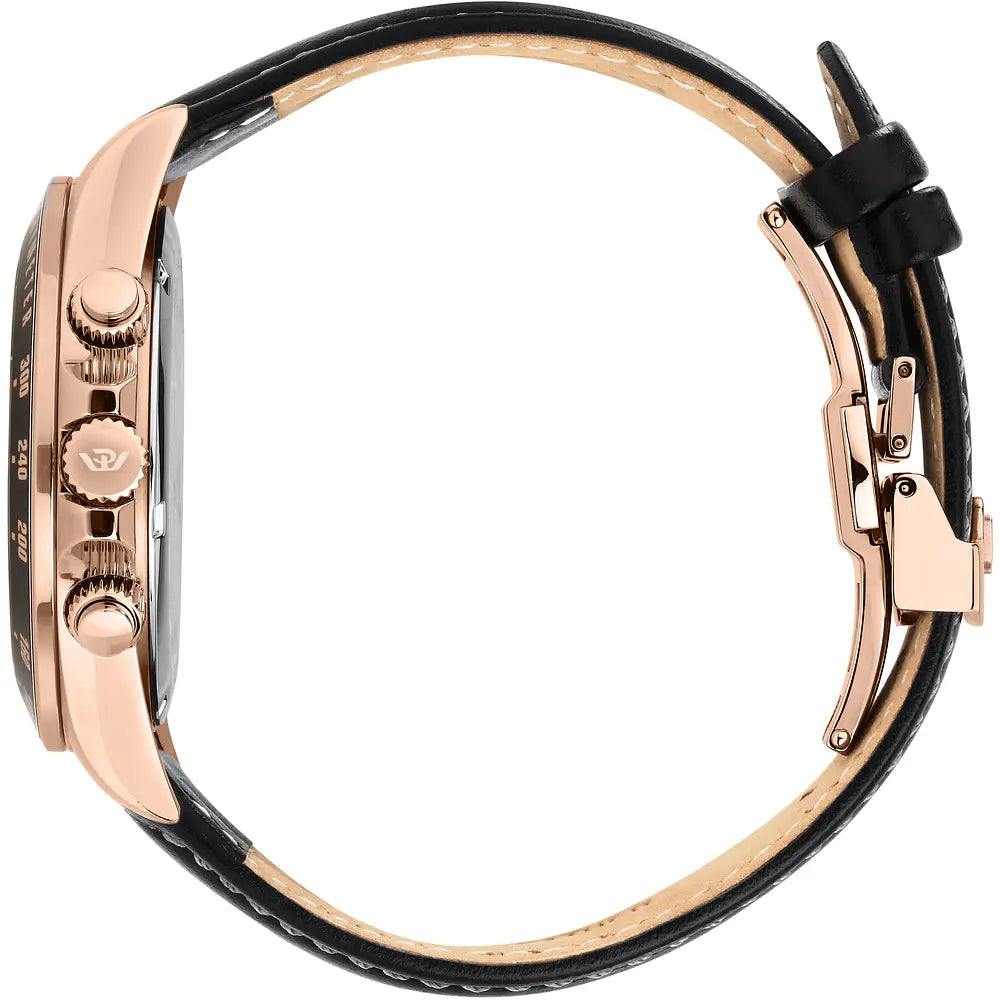 Philip Watch Caribe Sport R8271607003, seconda vista ufficiale del cronografo con cinturino nero