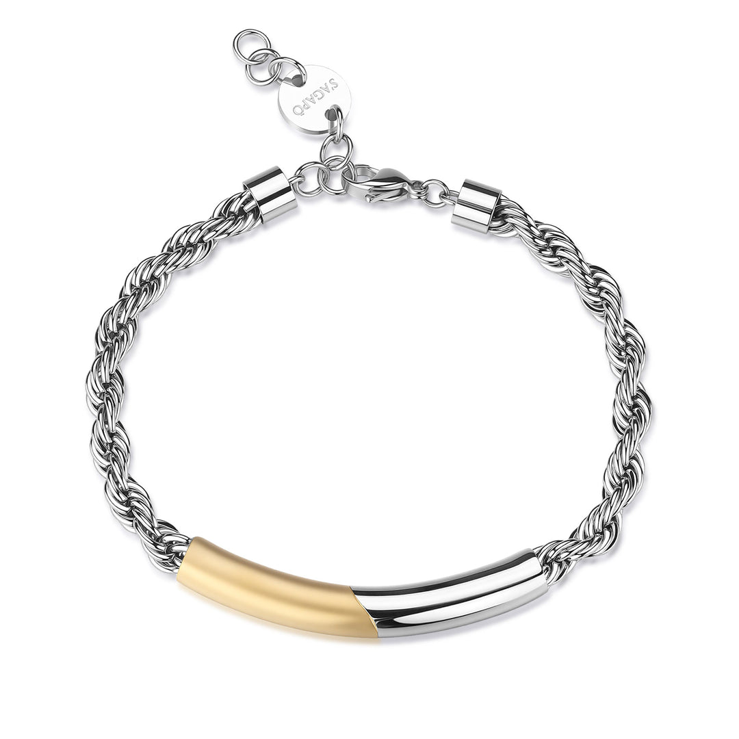 Bracciale S'Agapõ Bound SBD13 uomo oro-2b Gioielli
