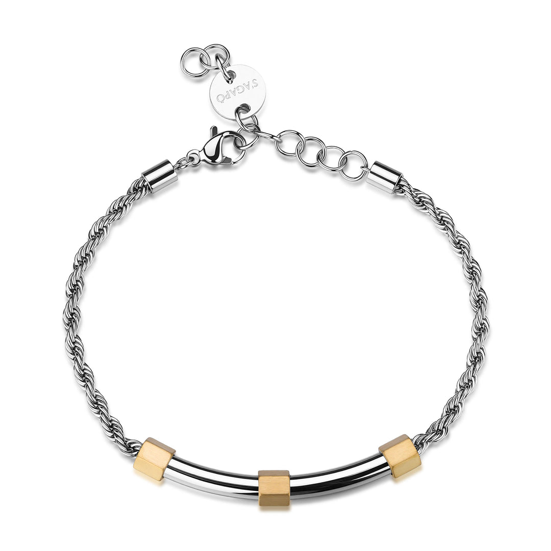 Bracciale S'Agapõ Bound SBD17 uomo oro-2b Gioielli