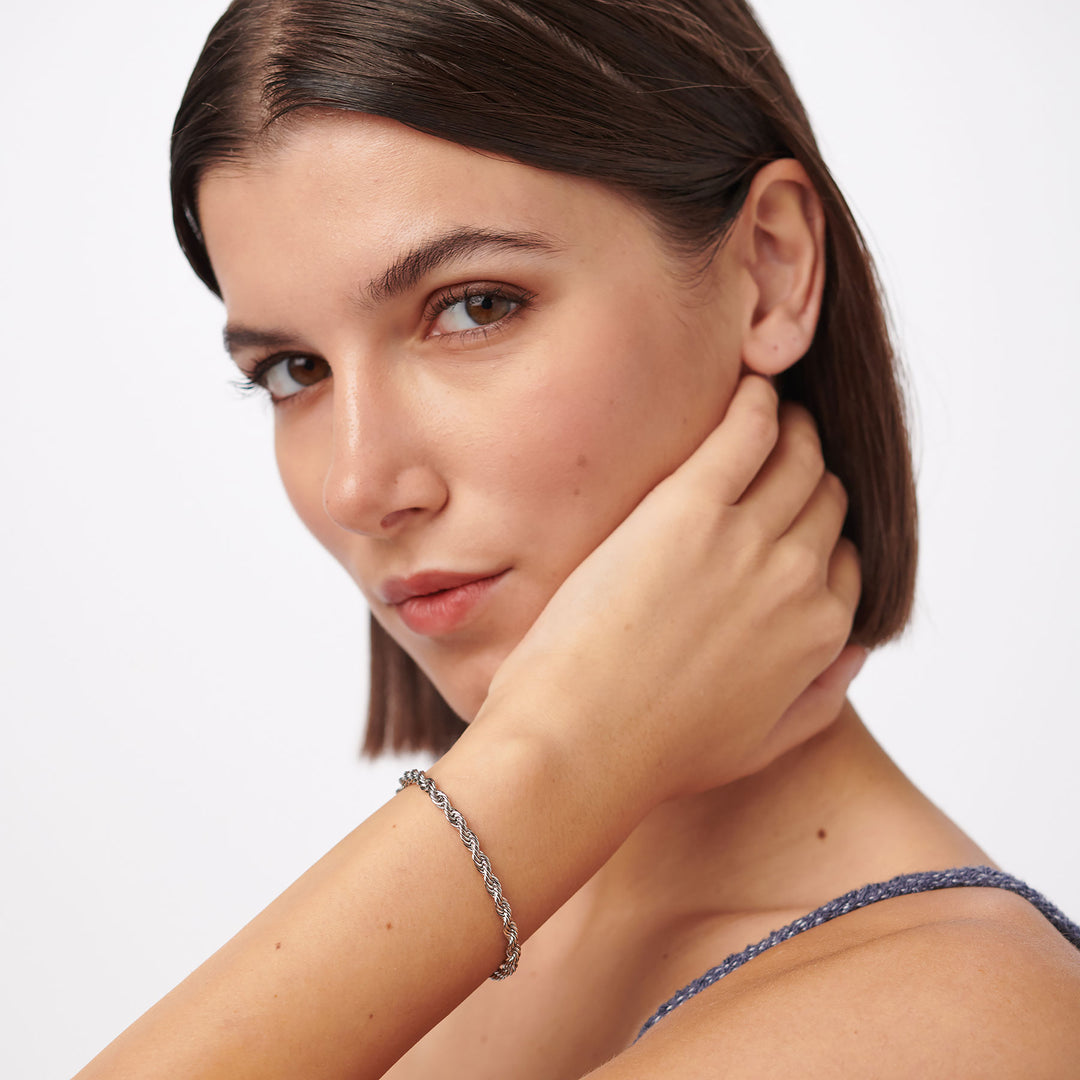 Bracciale S'Agapõ Chunky SHK114 catena torchon acciaio-2b Gioielli