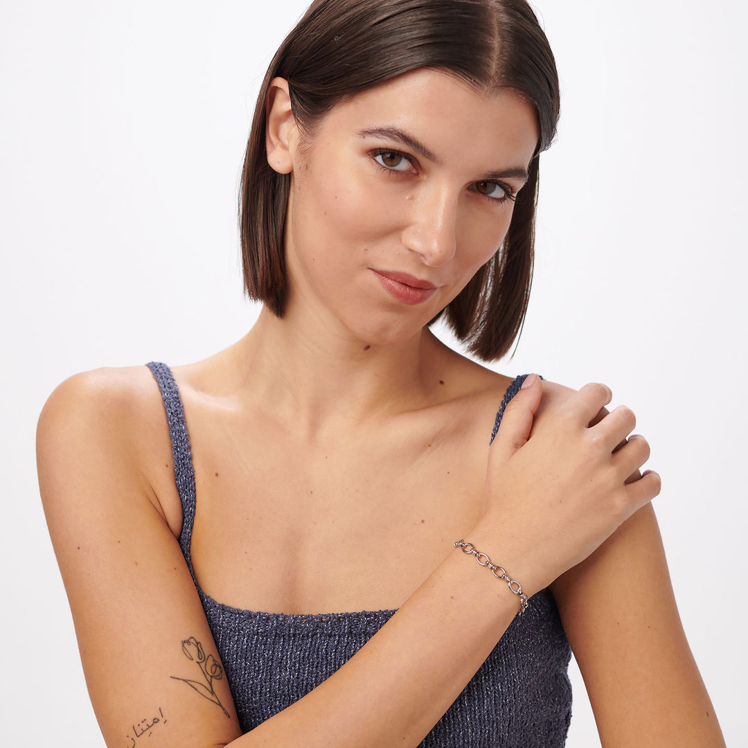 Bracciale S'Agapõ Chunky SHK116 catena acciaio-2b Gioielli