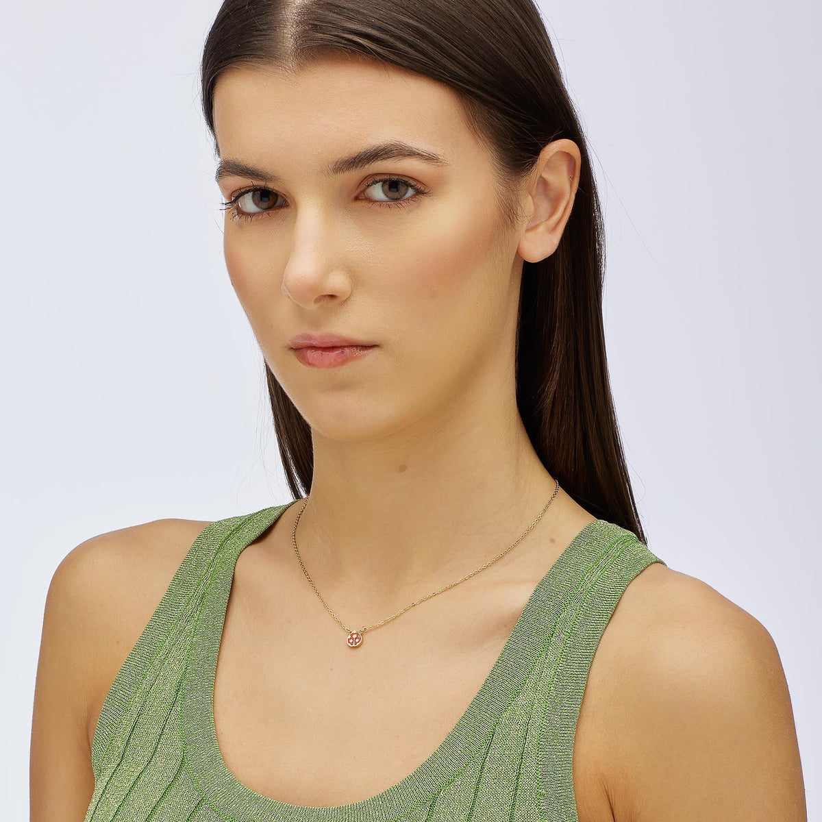 Collana S’Agapõ Click SCK259 dorata con coccinella rossa – foto 2