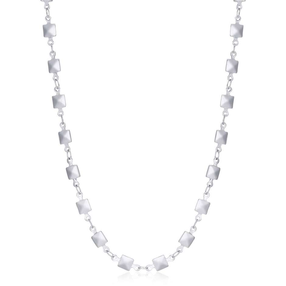 Collana S’Agapõ Chunky SHK27 acciaio geometrica 46 cm — vista principale
