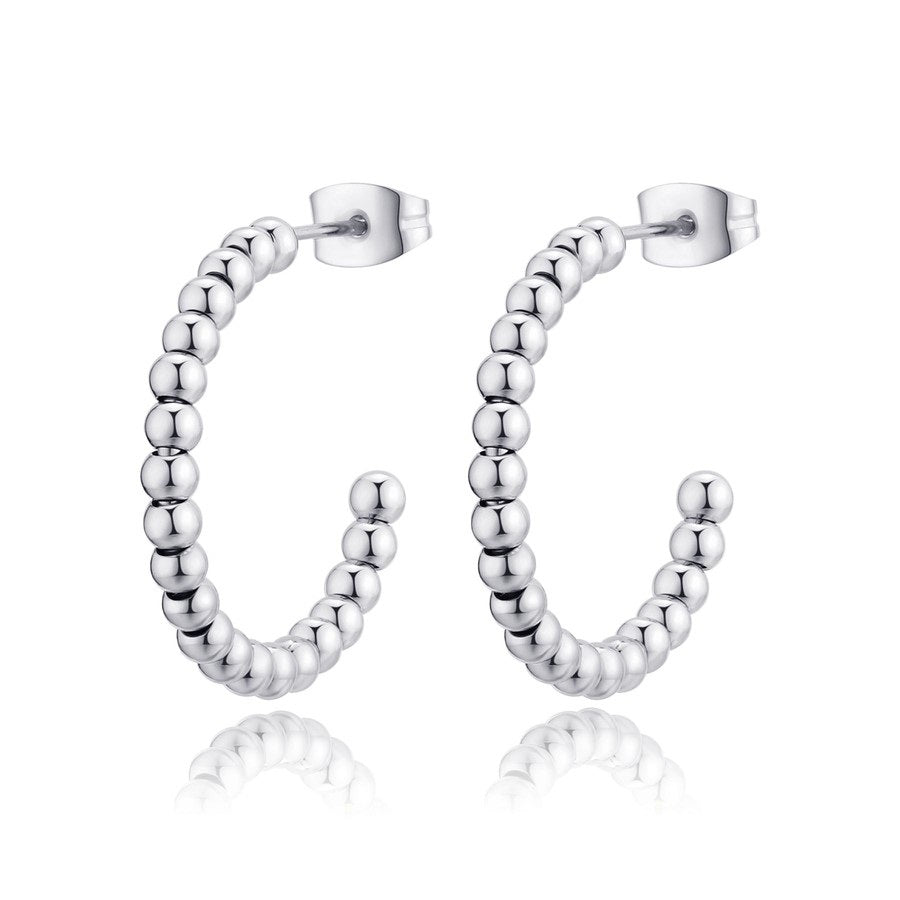 Orecchini S’Agapõ Chunky SHK39 donna acciaio 24 mm – fotografia ufficiale della referenza SHK39