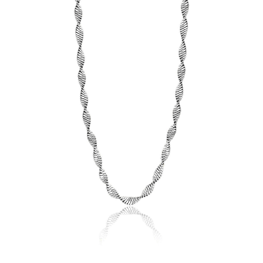 Collana S’Agapõ Chunky SHK45 argento Snake Torchon – vista principale