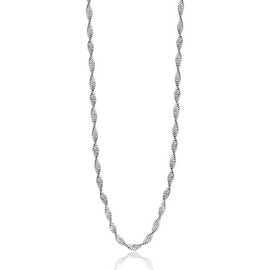 Collana lunga S’Agapõ Chunky SHK47 argento Snake Torchon – principale