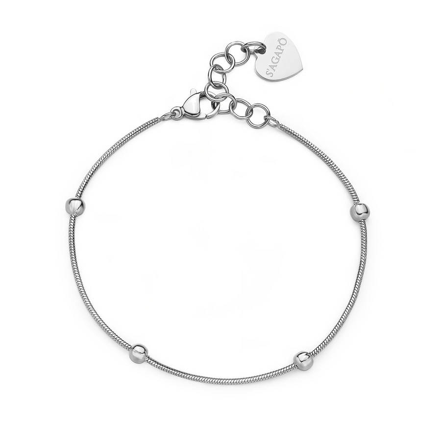 Bracciale S’Agapõ Chunky SHK53 donna acciaio 19 cm – fotografia ufficiale della referenza SHK53