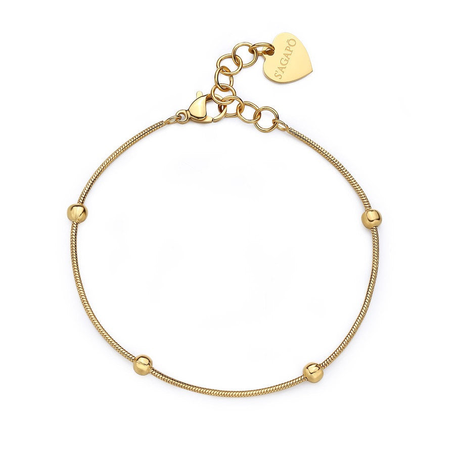 Bracciale S’Agapõ Chunky SHK54 donna dorato 19 cm – fotografia ufficiale della referenza SHK54