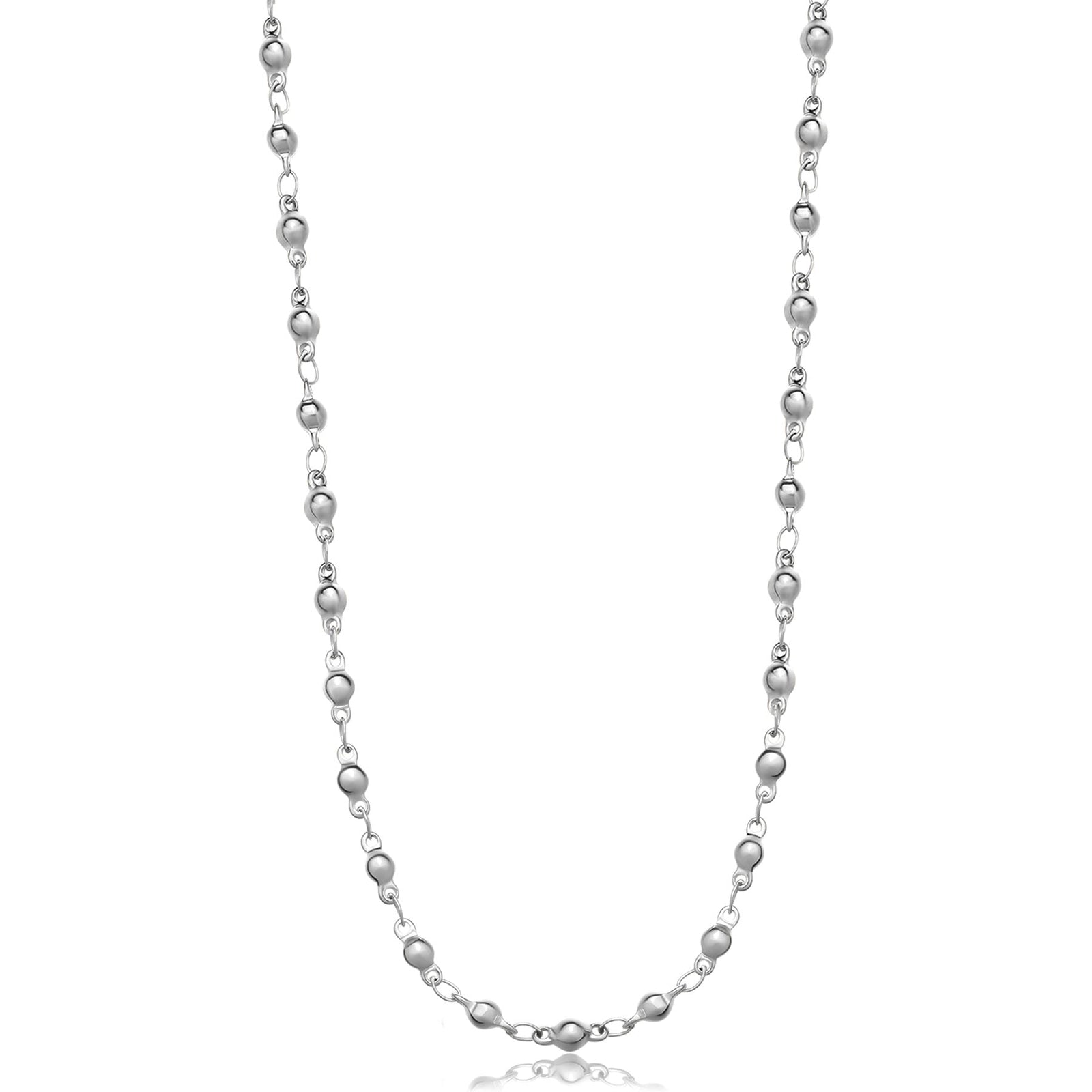 Collana lunga S’Agapõ Chunky SHK86 argento a pallini – principale