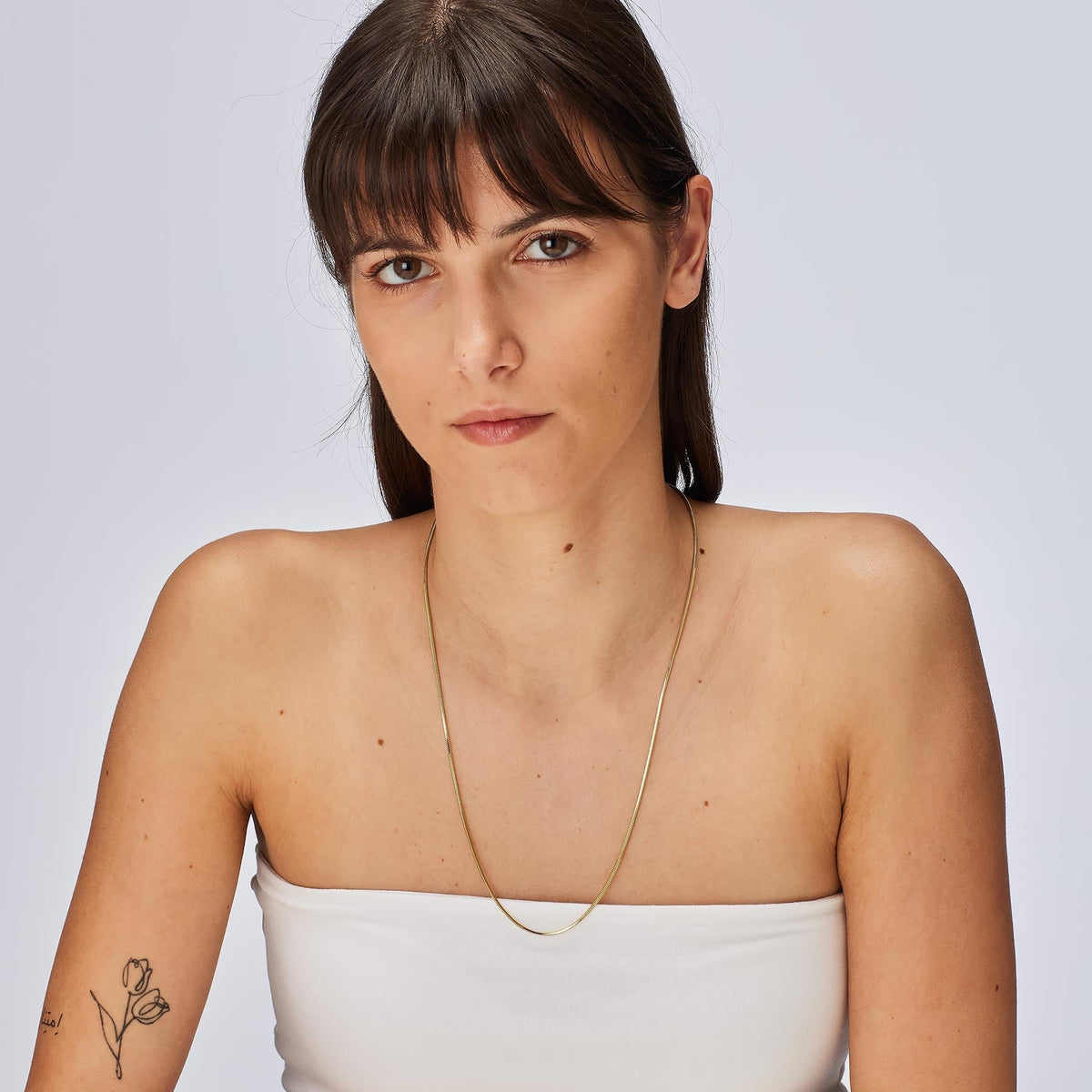 Collana lunga S’Agapõ Chunky SHK91 dorata Snake — foto 2