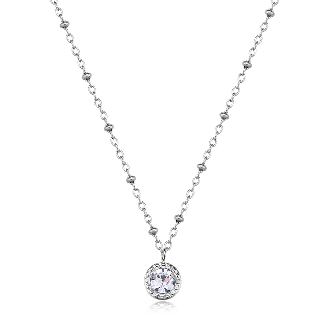 Collana S'Agapõ Aurora SAR56 cristallo pendente-2b Gioielli