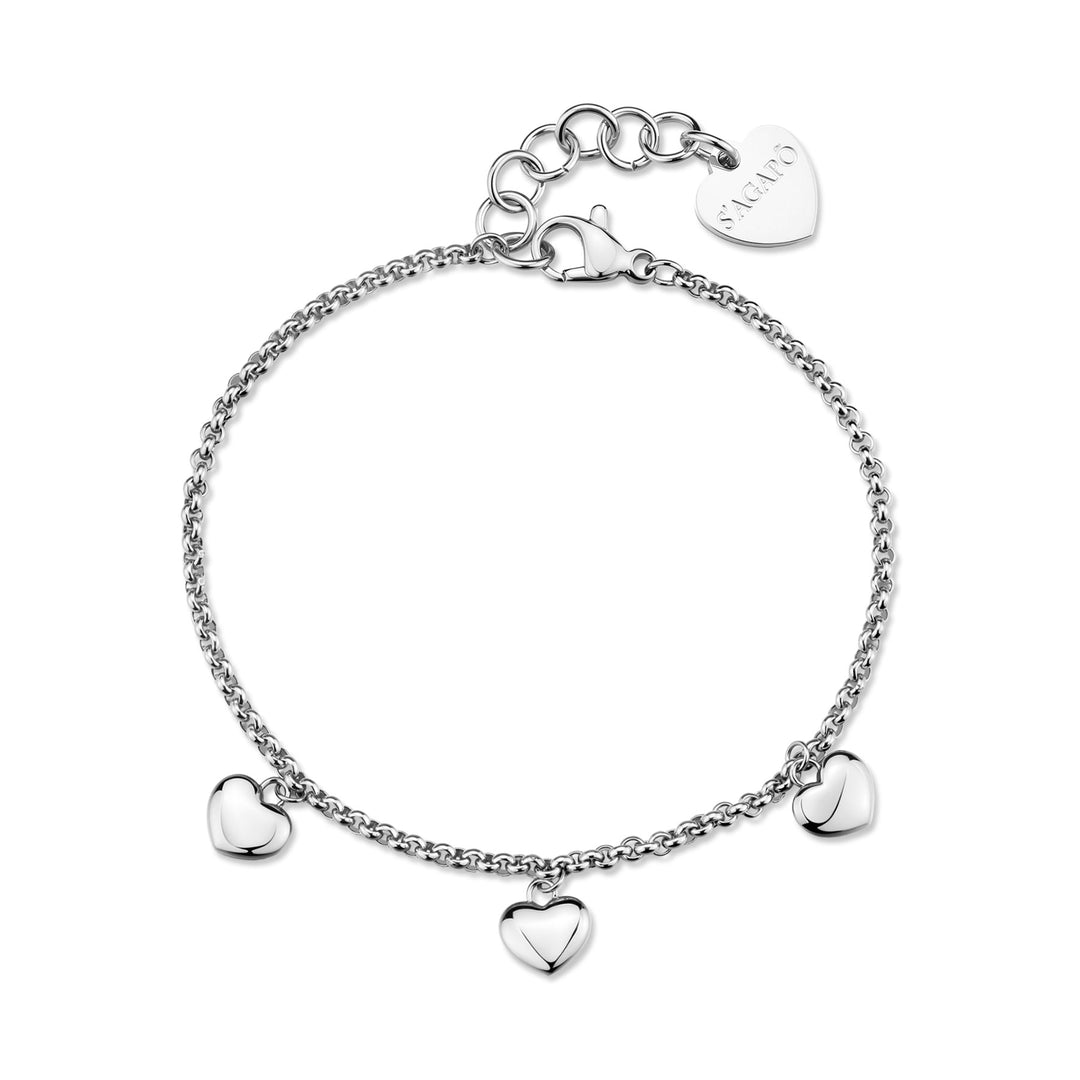 Bracciale S'Agapõ Aurora SAR64 con cuori-2b Gioielli