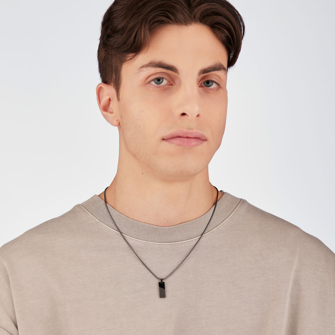Collana S'Agapõ Bound SBD02 uomo rutenio-2b Gioielli