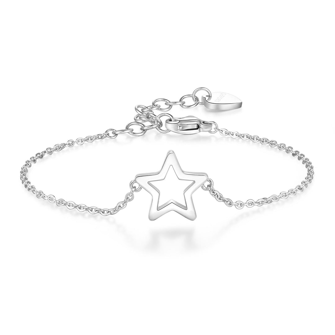 Bracciale S'Agapõ Click SCK18 stella traforata-2b Gioielli