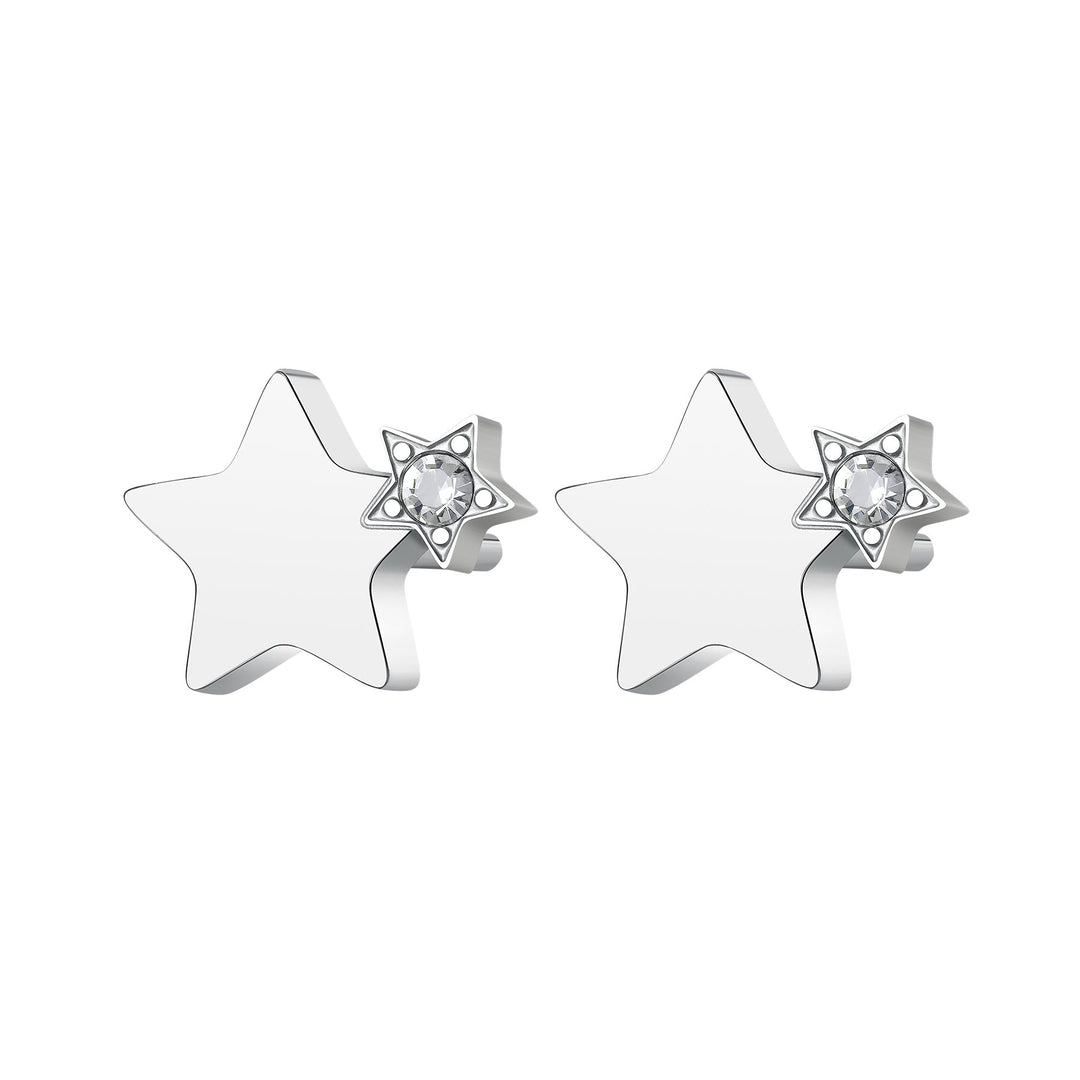 Orecchini S'Agapõ Click SCK45 stella e cristalli-2b Gioielli