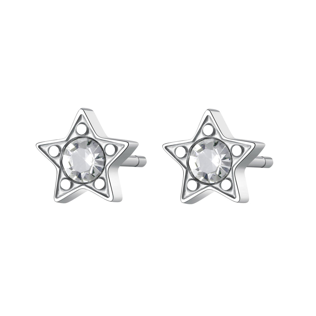 Orecchini S'Agapõ Click SCK46 stella e cristalli-2b Gioielli
