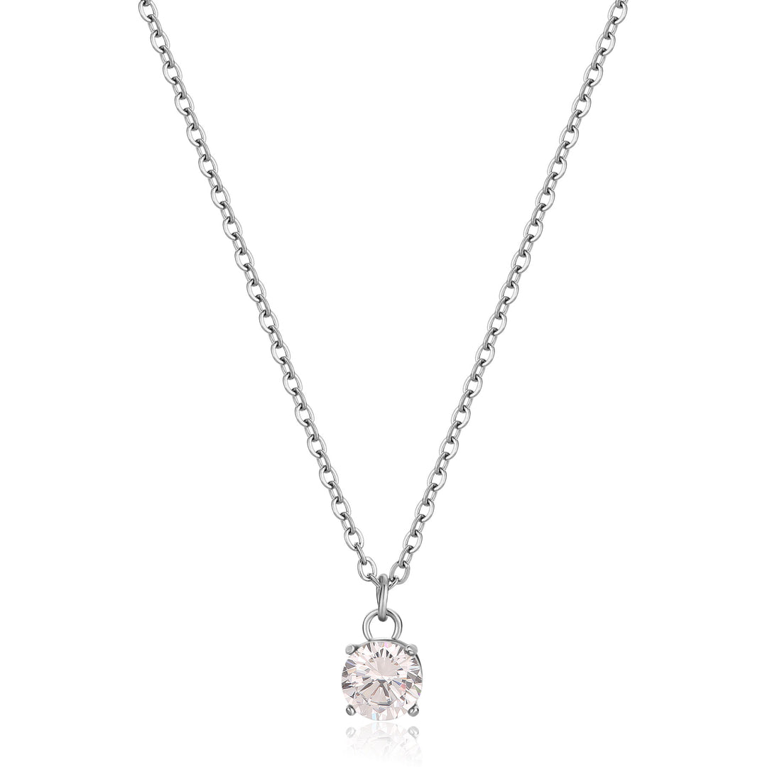 Collana S'Agapõ Dazzly SDZ03 punto luce zirconia-2b Gioielli