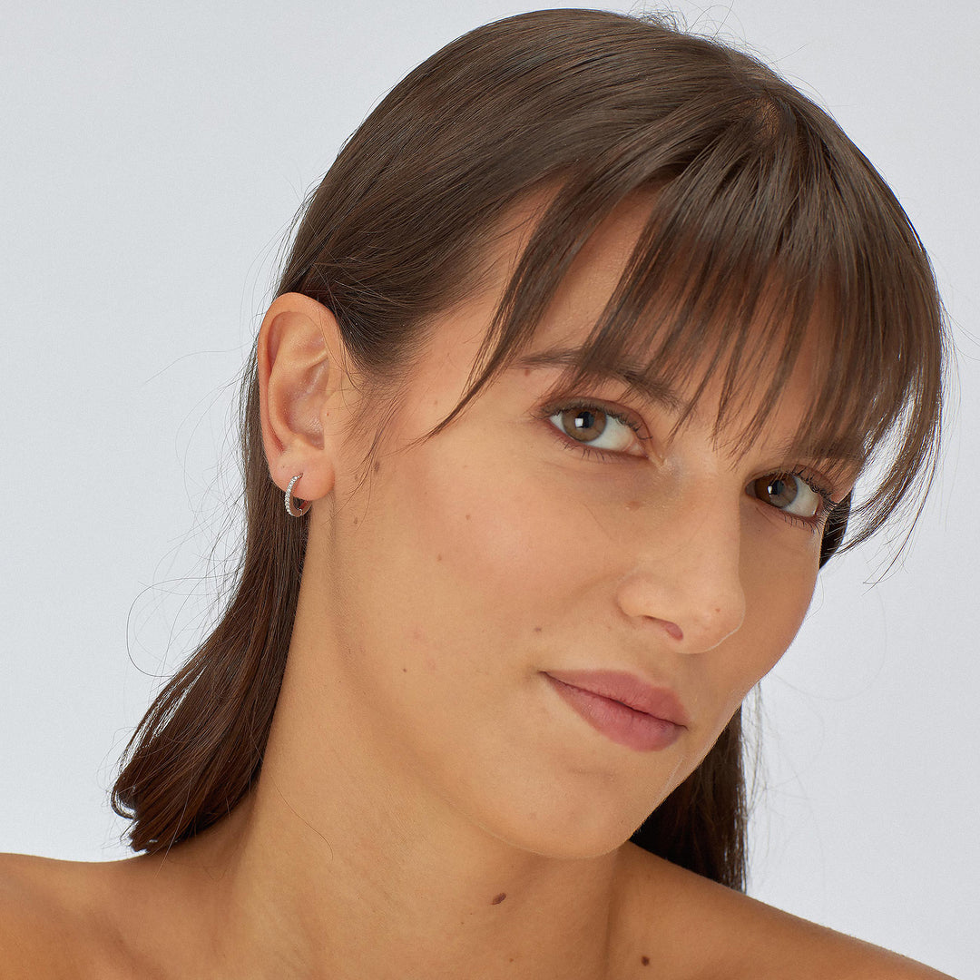 Orecchini S'Agapõ Dazzly SDZ116 cerchietti con cristalli-2b Gioielli