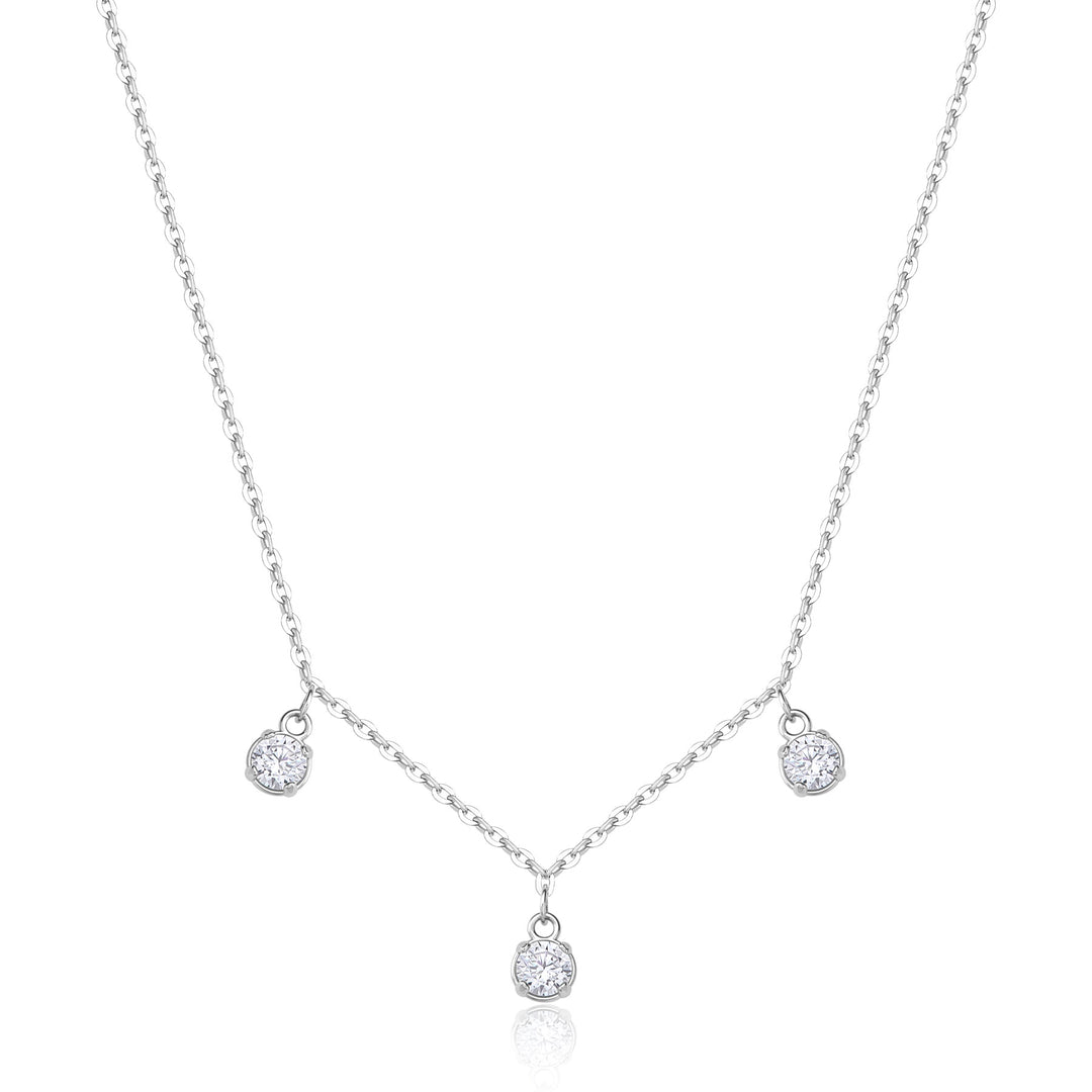 Collana S'Agapõ Dazzly SDZ141 zirconia pendenti-2b Gioielli