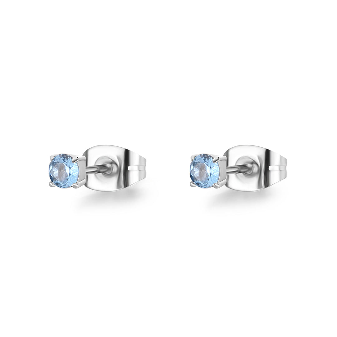 Orecchini S'Agapõ Dazzly SDZ50 zirconia azzurra-2b Gioielli