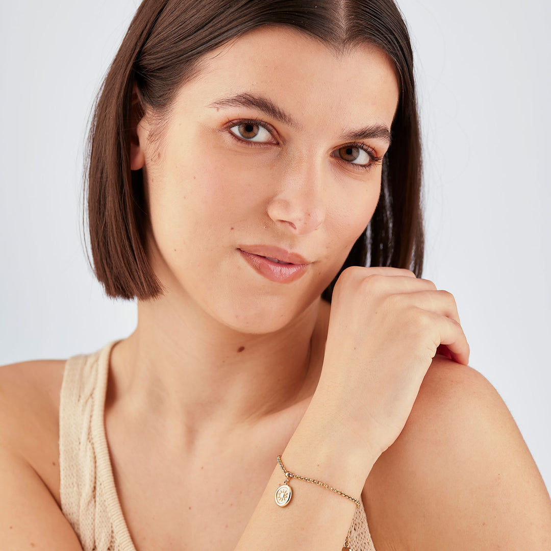 Bracciale S'Agapõ Feelings SFE49 sole dorato-2b Gioielli