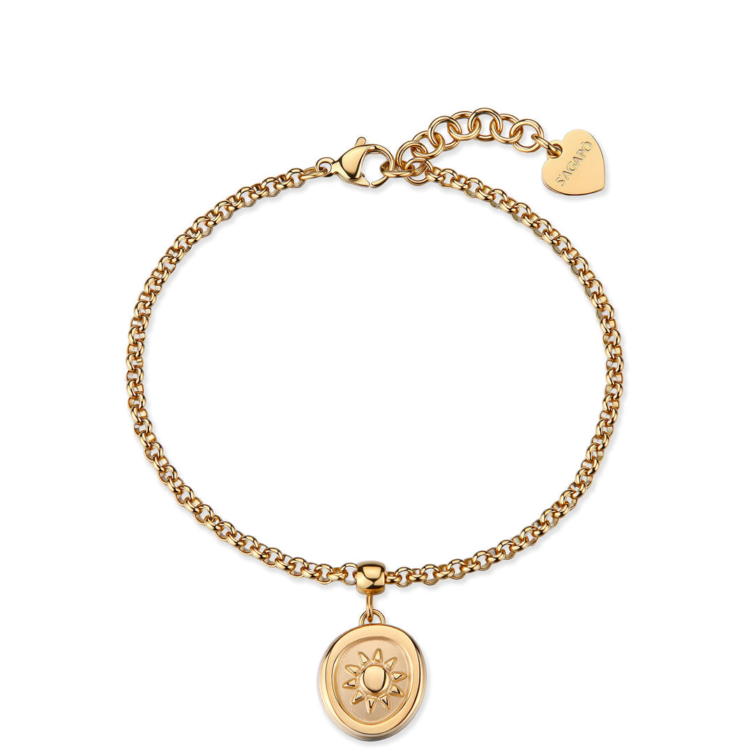 Bracciale S'Agapõ Feelings SFE49 sole dorato-2b Gioielli