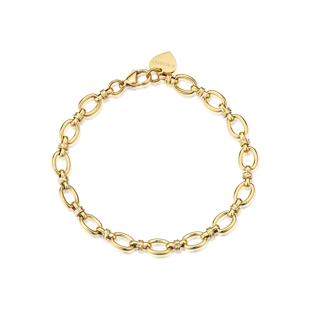 Bracciale S'Agapõ Chunky SHK117 catena dorata-2b Gioielli