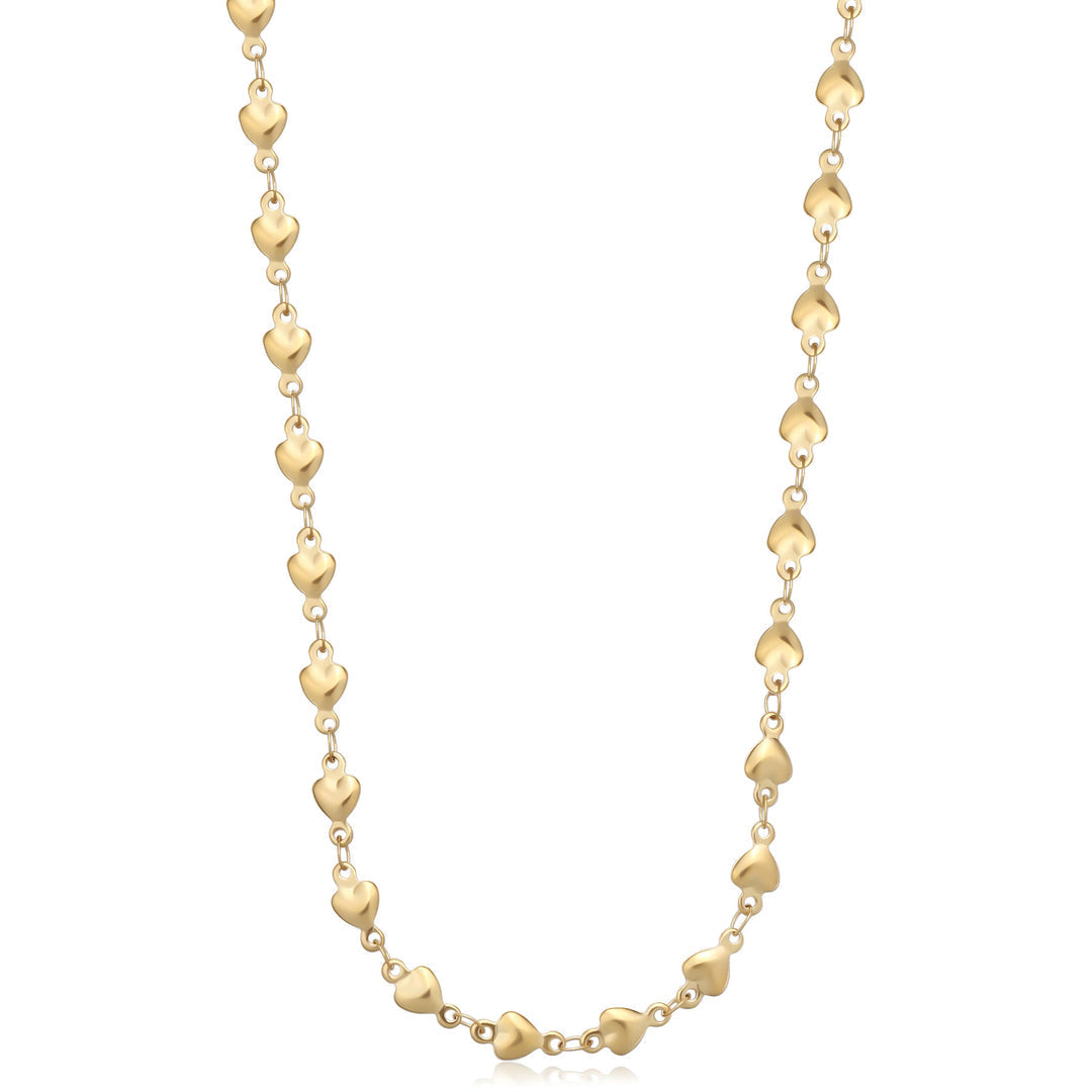 Collana S'Agapõ Chunky SHK83 catena a cuori dorati-2b Gioielli