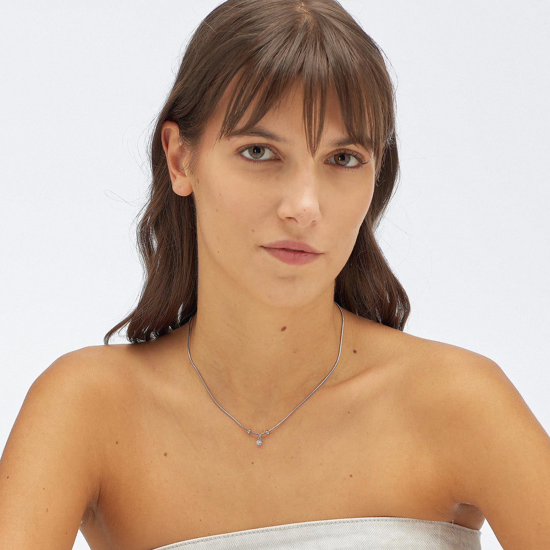 Collana S'Agapõ Joy SJY002 cristallo color acquamarina-2b Gioielli