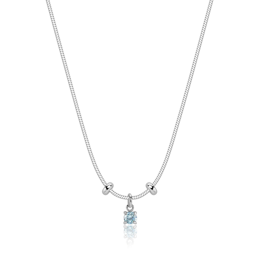 Collana S'Agapõ Joy SJY002 cristallo color acquamarina-2b Gioielli